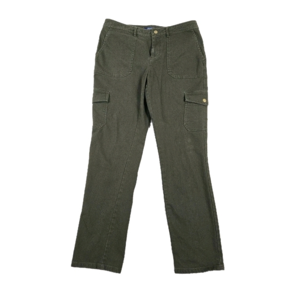 Chaps Cargo Pants Womens 8 Army Green Grunge Forest Goblincore Y2k Skater